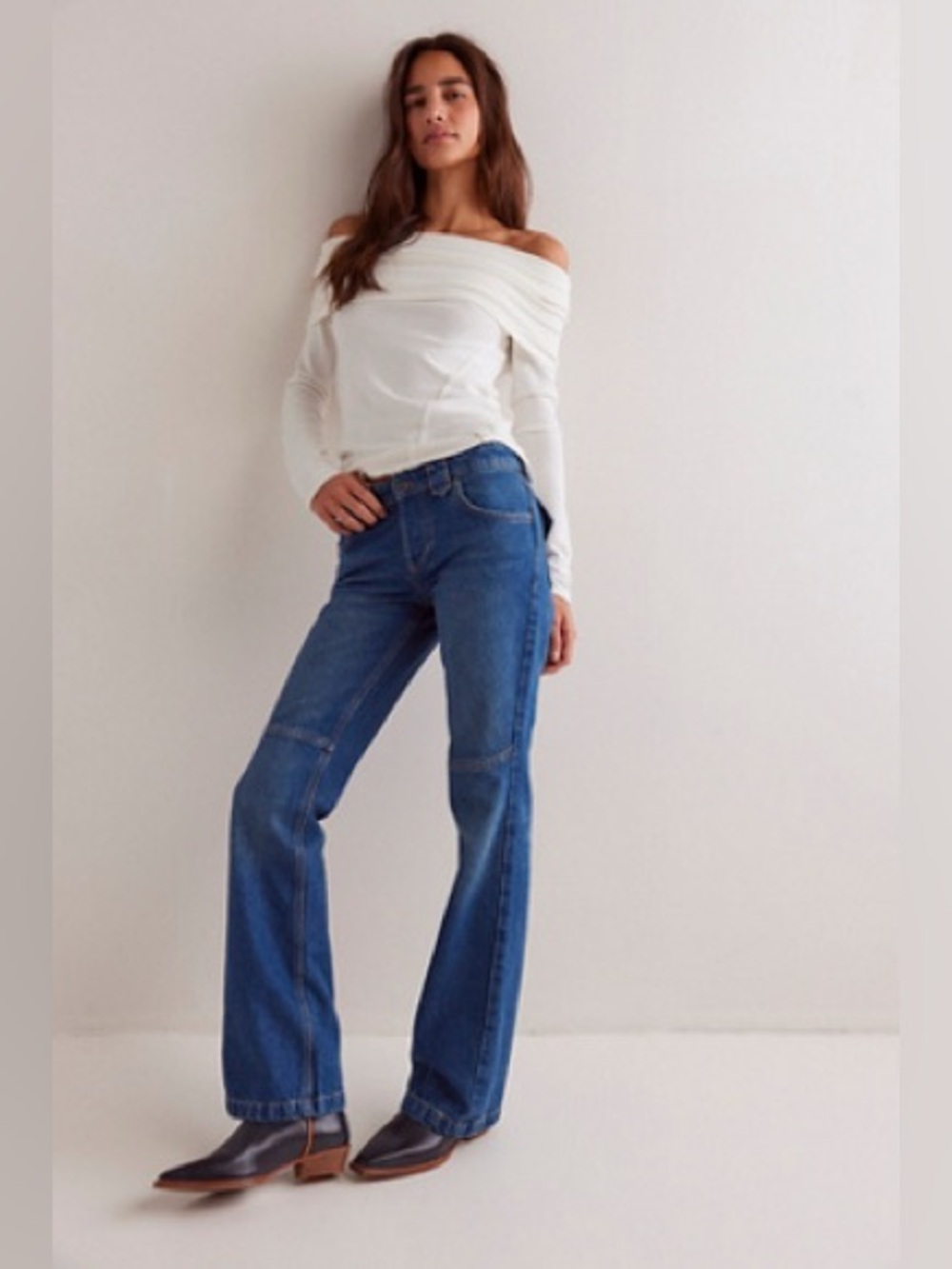 Free People Flora Low Rise Bootcut Jeans
